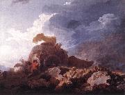 Jean Honore Fragonard The Storm Spain oil painting artist